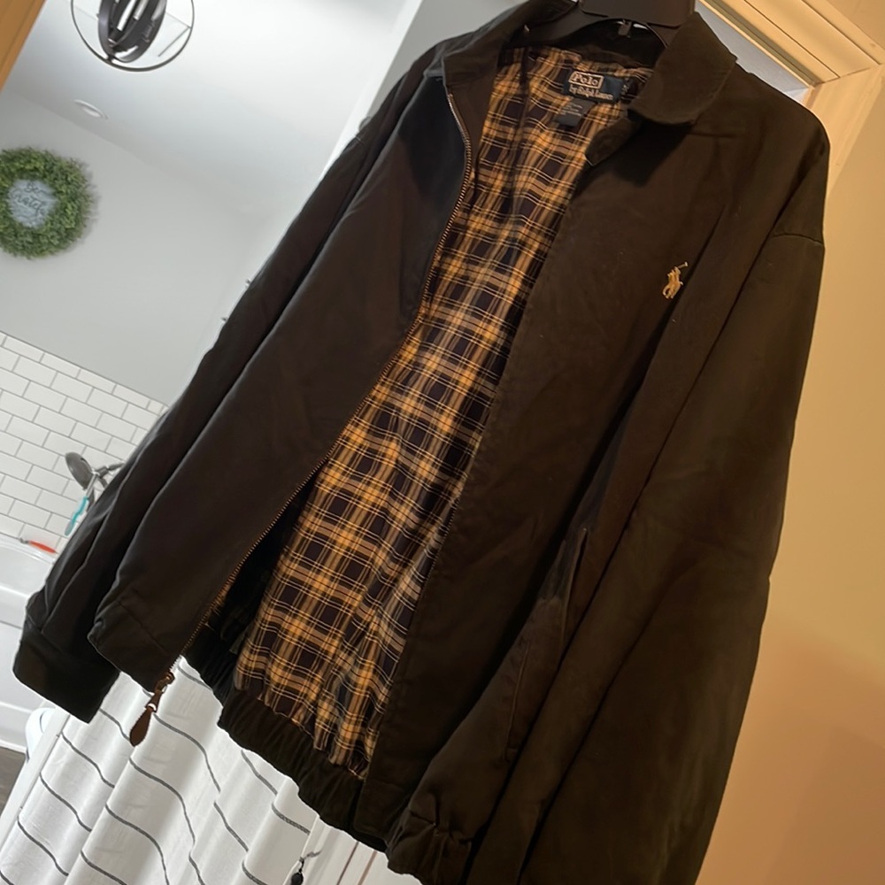 Polo by Ralph Lauren Black jacket man’s size medium euc